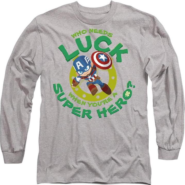 Produktbild Captain America St Patrick's Day Lucky TShirt St PatricksTag (XL)