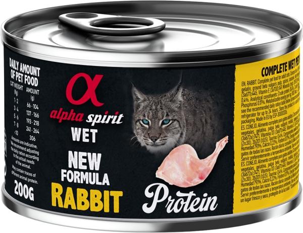 Alpha Spirit CAT Rabbit can, AlphaSpirit, 200 g (1 pcs, 200 g)