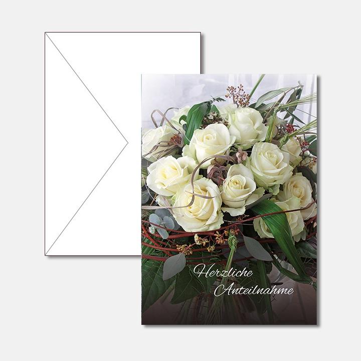 Produktbild Trauerkarte - Blumenstrauss (1 Stk.)