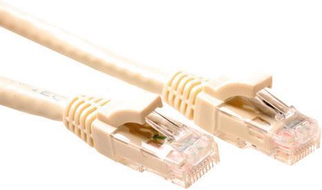 Produktbild Ivory 1 meter U/UTP CAT5E patch cable component level with RJ45 connectors (U/UTP, CAT5e, 1 m)