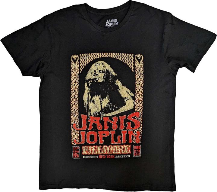 Janis Joplin Erwachsene Vintage Poster TShirt