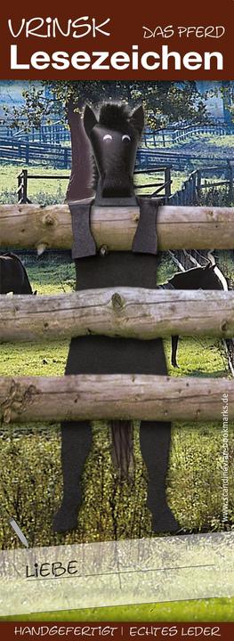 Produktbild Scandinavian Bookmarks Lesezeichen Pferd, schwarz