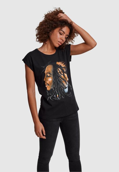 Actual product image Merchcode Ladies Bob Marley Lion Face Tee (XL)