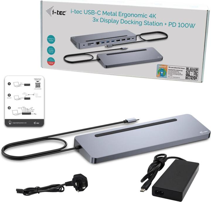 Produktbild i-tec USB-C Metal Ergonomic (USB-C, 11 Ports)