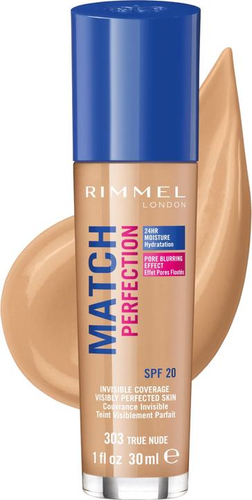 Produktbild Rimmel London Match Perfection SPF20 (303 True Nude)