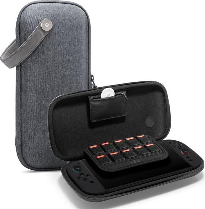 Produktbild Spigen - Klasden Pouch - Nintendo Switch 2, for Accessories - Charcoal Grey (Switch)