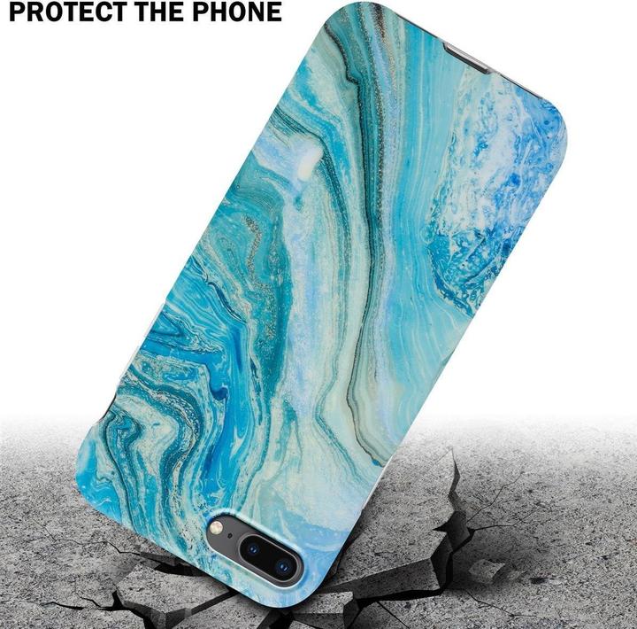 Actual product image Cadorabo IMD TPU Colorful Marble Cover (Apple iPhone 7 Plus, Apple iPhone 7s Plus)