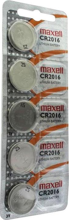 Immagine prodotto AccuCell CR2016 Pila a bottone al litio IEC CR2016 in una confezione da 5 (5 pz., CR2016, 75 mAh)