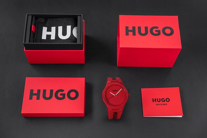 Immagine prodotto Hugo Boss Hugo Lit For Him Rote Herrenuhr 1530346 + BOX