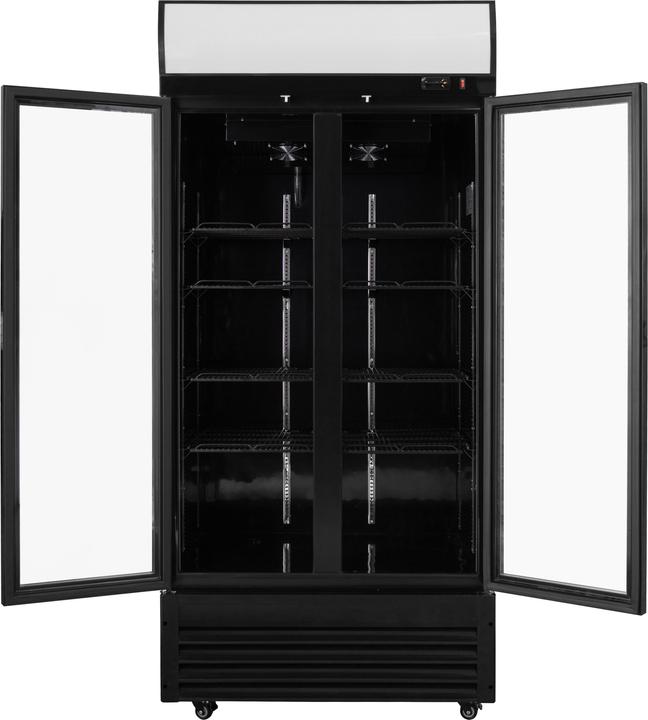 Actual product image Gastro Hero Getränkekühlschrank ECO miteuchtaufsatz und Klapptüren (630 l)