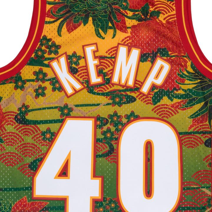 Image du produit Mitchell & Ness Swingman Mesh Jersey Seattle SuperSonics ASIAN Shawn Kemp (S)