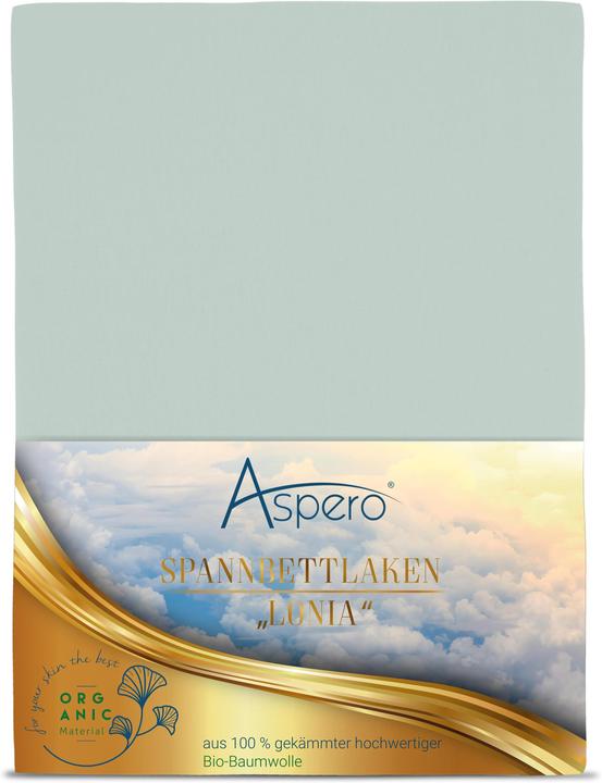 Produktbild Aspero Bio-Baumwoll Spannbettlaken Minas (140 x 200 x 35 cm)