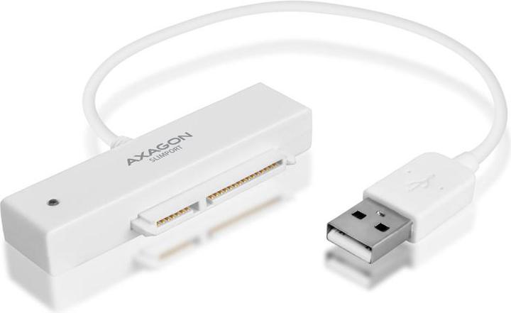 Actual product image Axagon ADSA-1S6 SLIMPort Adapter, USB 2.0, 2.5" SSD/HDD, SATA - with Case (2.5")