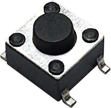 Produktbild RND Components Kurzhubtaster, 1 Schliesser, 1.57N, 6 x 6mm
