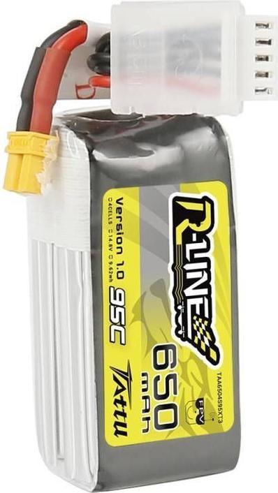 Produktbild Tattu Modellbau-Akkupack (LiPo) 14.8 V 650 mAh Zellen-Zahl: 4 95 C Softcase XT30 (14.80 V, 650 mAh)