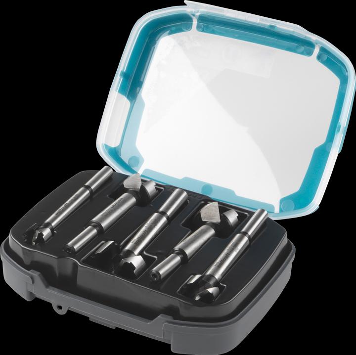 Produktbild wolfcraft Forstnerbohrer-Set, Ø 15–35 mm, 5-tlg. (15 mm, 35 mm, 20 mm, 25 mm, 30 mm)