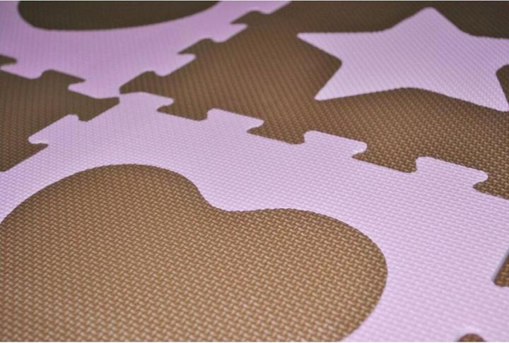 Produktbild Sun ta toys Schaumstoffpuzzle Sterne und Herzen rosa S4 (30x30) (30 Teile)