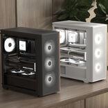 Actual product image AeroCool D501A-G-WT-v2 (white/wood) (ATX)