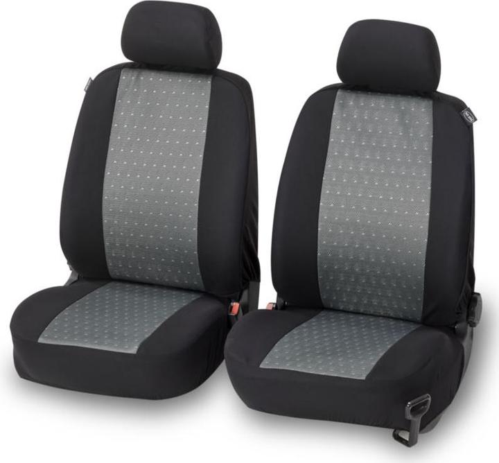 Cartrend Sitzbezug-Set Frontsitze sw/gr 6tlg
