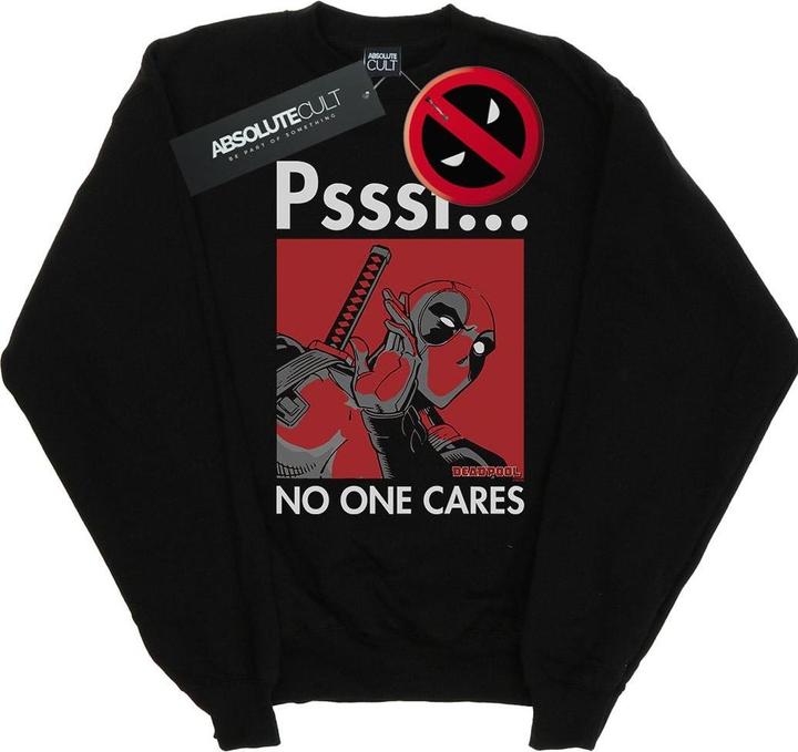 Deadpool No One Cares Sweatshirt