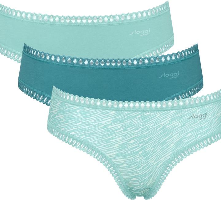 Sloggi Slip GO CRUSH Damen-Hipster 3er Pack (XS, 3er Pack)