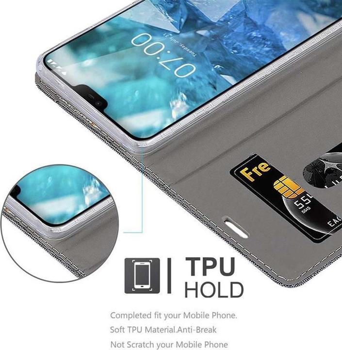 Actual product image Cadorabo Book Jeans Optics Cover (Nokia 7.1)
