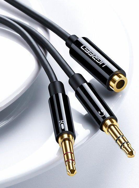 Image du produit Ugreen Micro et casque Y Splitter 3.5 mm jack (0.20 m, Jack 3,5 mm (AUX))