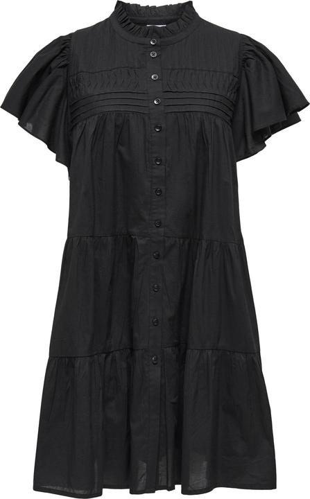 JdY Locker geschnitten Hemdkragen Puffärmel Kurzes Kleid Kleid