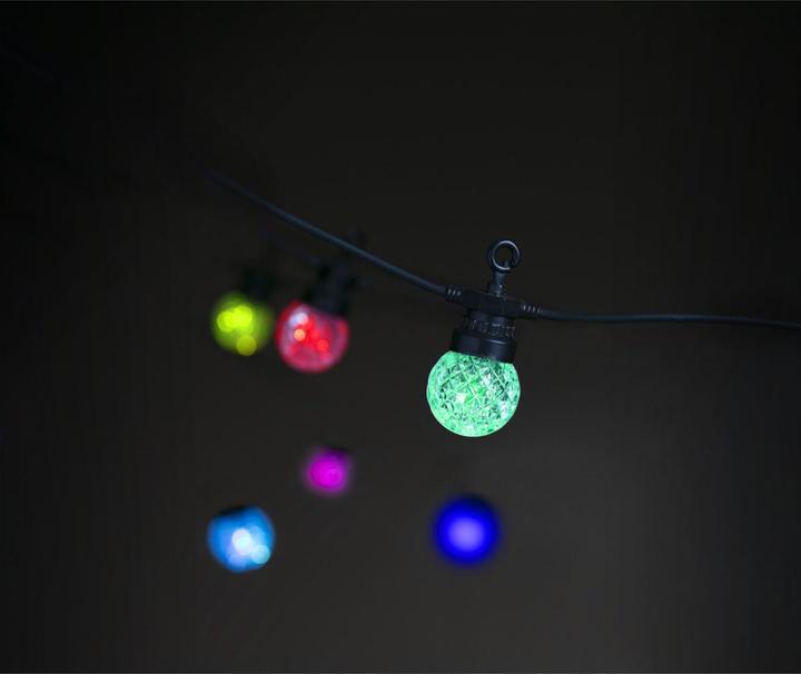 Image du produit Nordic Smartlight Lite Bulb Moments 12m Smart Outdoor Light Chain - 25 x Globe Facets (1.20 m)
