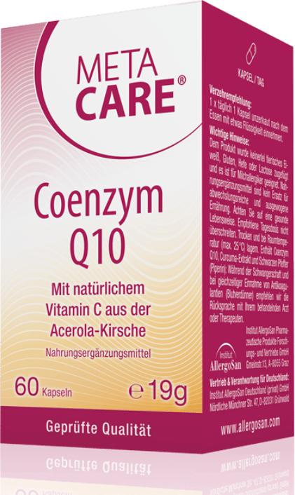 Produktbild Meta Care Coenzym Q10 Kaps (60 Stück, Kapseln, 56 g)