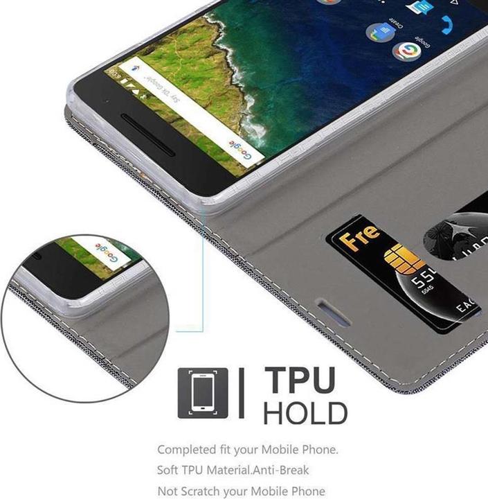 Actual product image Cadorabo Book Jeans Optics Cover (Huawei Nexus 6P)