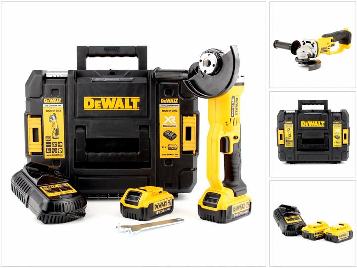 Actual product image DeWalt DCG412M2 Battery 18 V 4.0 Ah (125 mm)