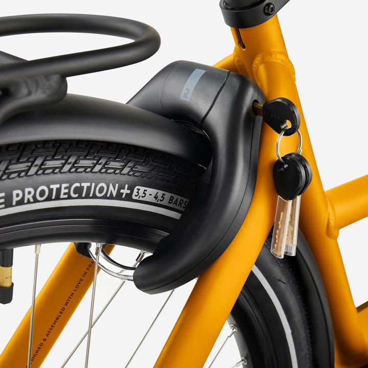 Produktbild Btwin E-Lastenfahrrad Cargobike Long John F900E Family gelb