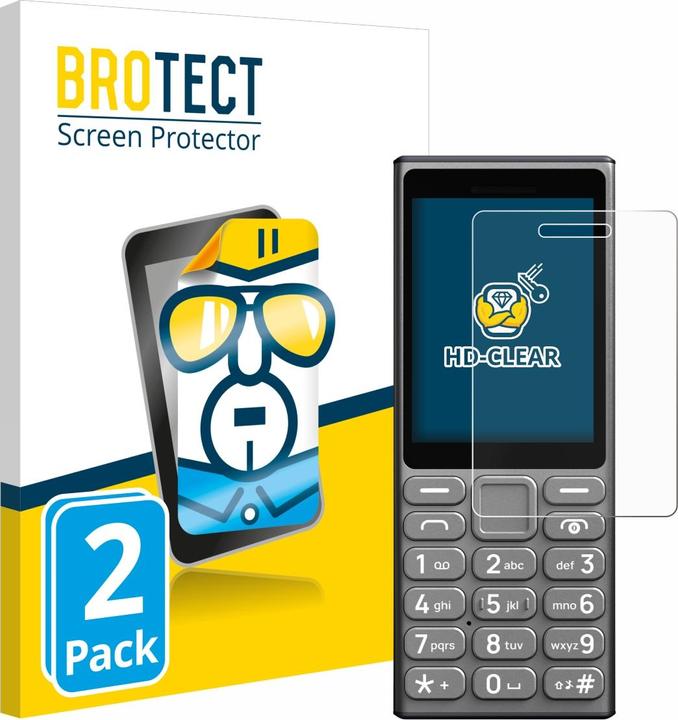 Actual product image BROTECT Screen Protector Clear (2 Piece, Nokia 110 4G (2023))