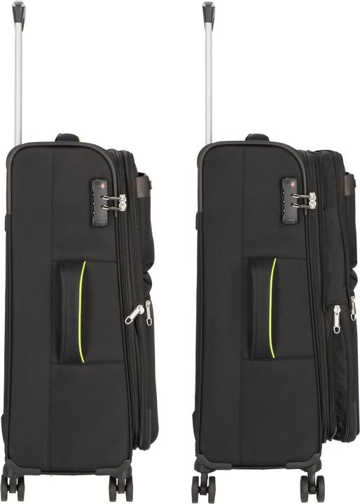 Actual product image D&N Travel Line 6704 - 3-piece suitcase set dobby nylon (208 l, XL (from 140l))