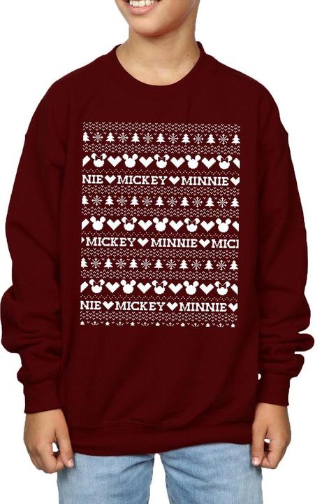 Immagine prodotto Disney Mickey And Minnie Christmas Fair Isle Felpa Ragazzi (140, 146)