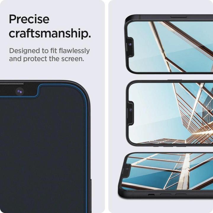 Produktbild Spigen Glas.tR EZ Fit (2 Stück, Apple iPhone 13, Apple iPhone 13 Pro)