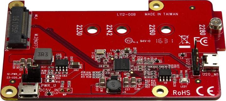 Actual product image StarTech M.2 Sata Raspberry Pi Adapter