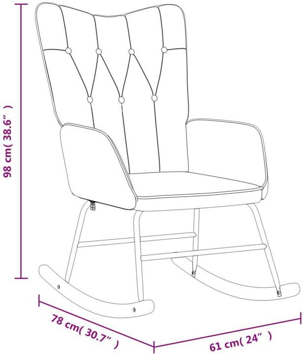 Image du produit VidaXL Schaukelstuhl