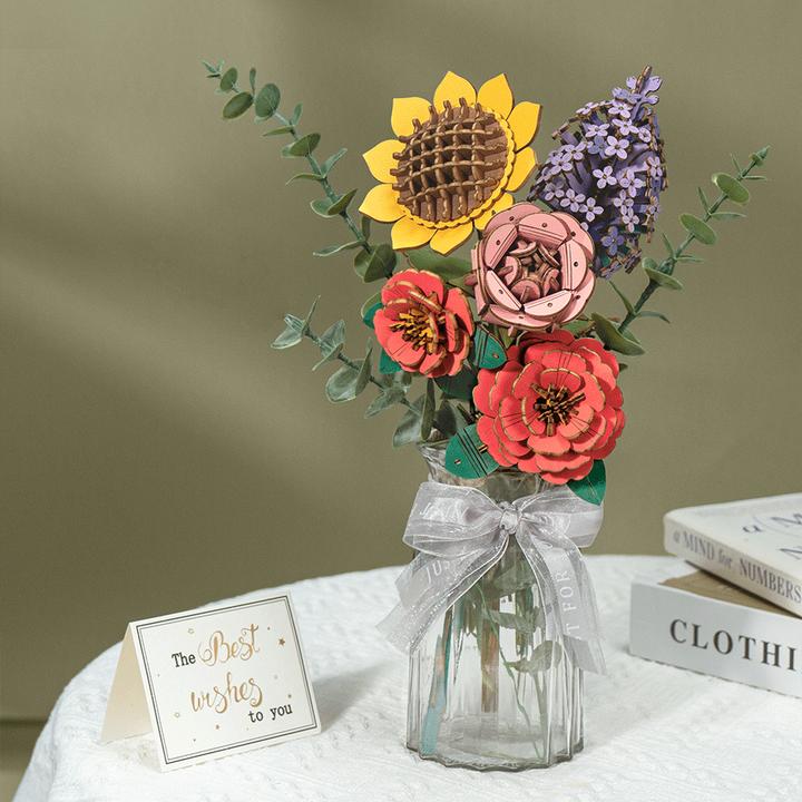 Immagine prodotto Robotime Girasole - Fiore in kit di costruzione in legno