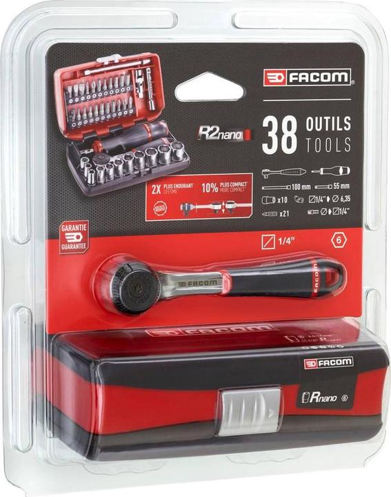 Actual product image Facom Socket wrench set metric 1/ (1/4")