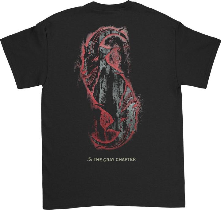 Actual product image Slipknot Unisex Adult.5: The Gray Chapter Back Print T-Shirt (L)