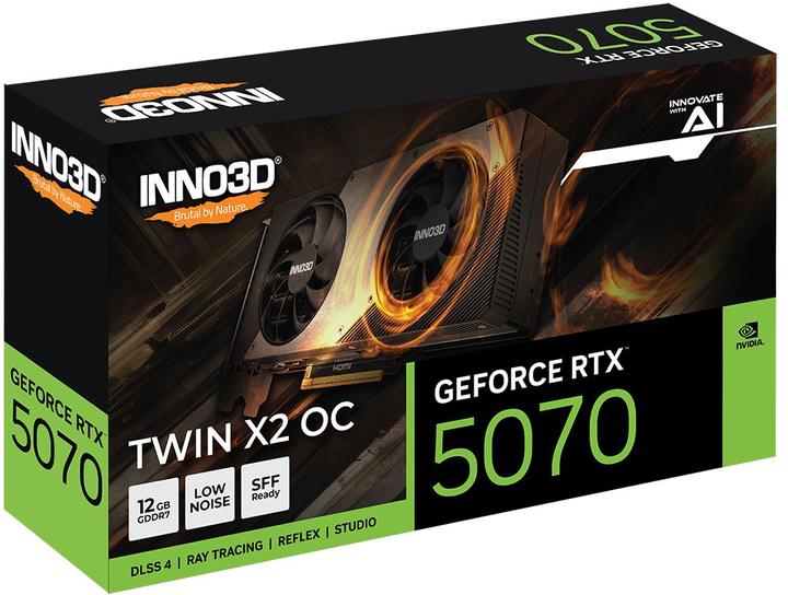 Actual product image Inno3D GeForce RTX 5070 Twin X2 OC (12 GB)