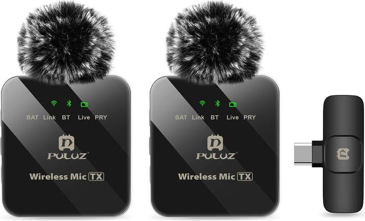 Puluz Dual lavalier microphone USB-C