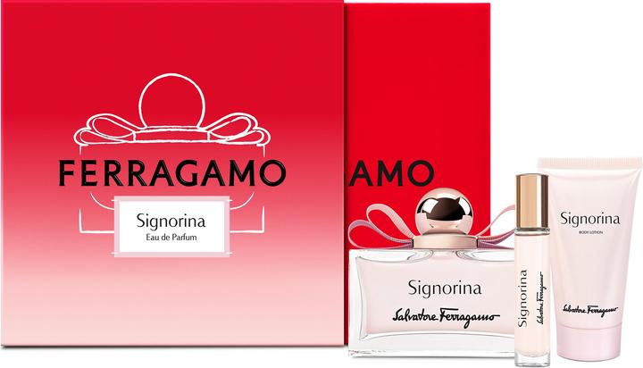 Immagine prodotto Salvatore Ferragamo Signorina Spring Gift Set (EDP + 50 ml Body Lotion + 10 ml Purse Spray) (Set profumo)