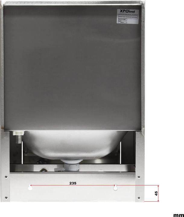 Produktbild XPOtool Gastro Waschbecken Edelstahl Handwaschbecken quadratisch Spülbecken (390 mm, 355 mm)