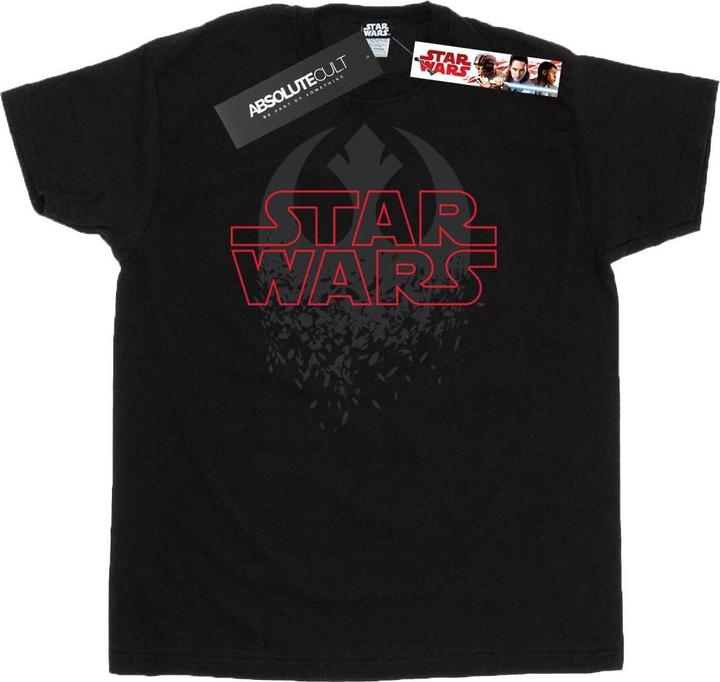 Actual product image Star Wars Mens The Last Jedi Shattered Emblem T-Shirt (S)