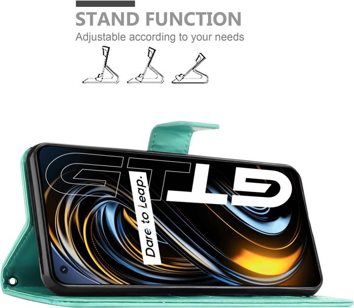 Actual product image Cadorabo Flower Book Case for Realme GT / GT Neo 2T / Q3 PRO (Realme GT Neo 2T, Realme Q3 Pro 5G)