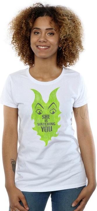 Actual product image Disney Womens/Ladies The Descendants Maleficent She Is Watching Cotton T-Shirt (S)