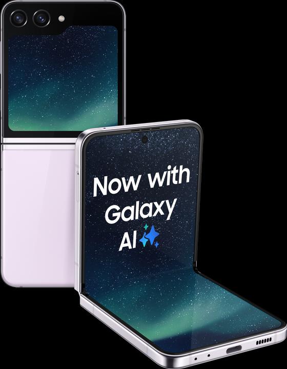 Produktbild Samsung Galaxy Z Flip5 (512 GB, Lavender, 6.70", SIM + eSIM, 12 Mpx, 5G)